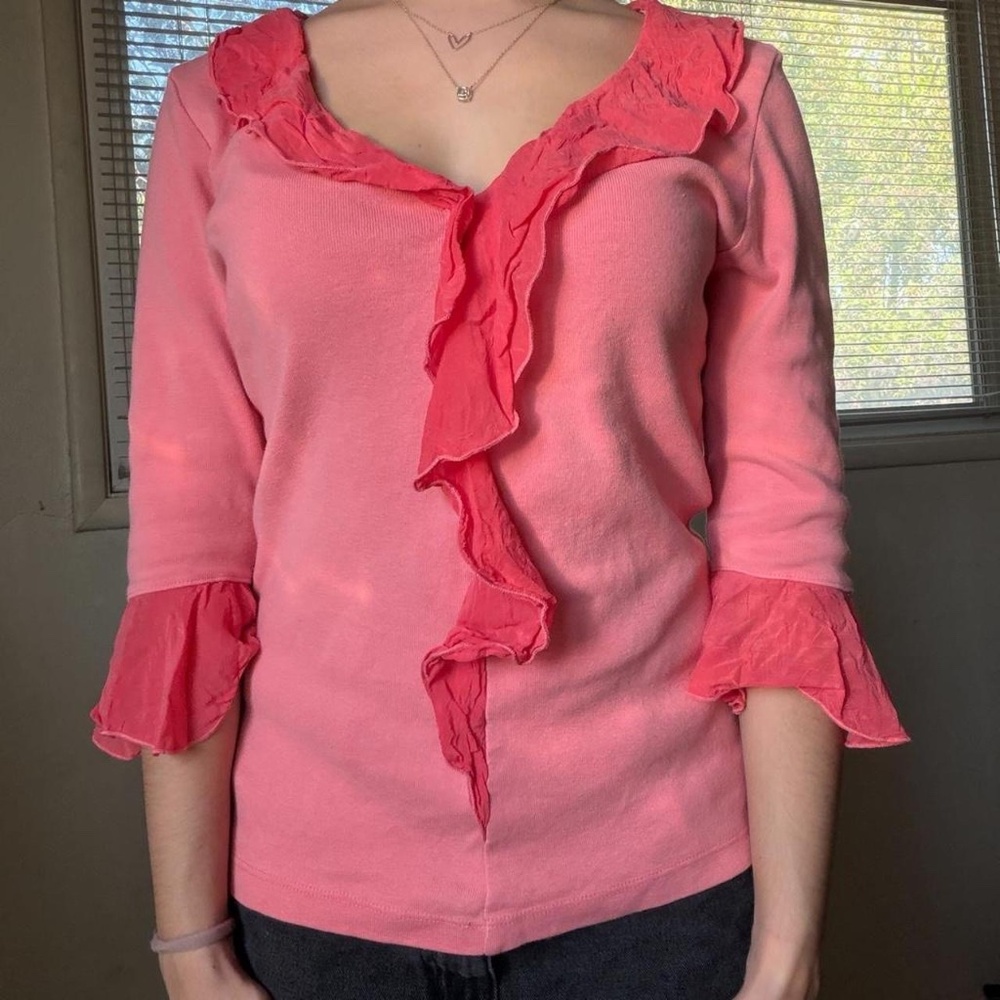 Y2k ruffle top